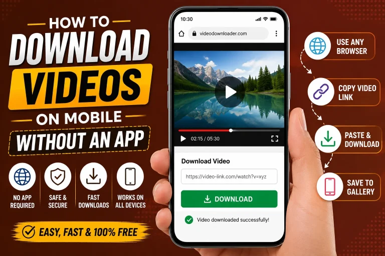 How to Download Videos on Mobile Without an App