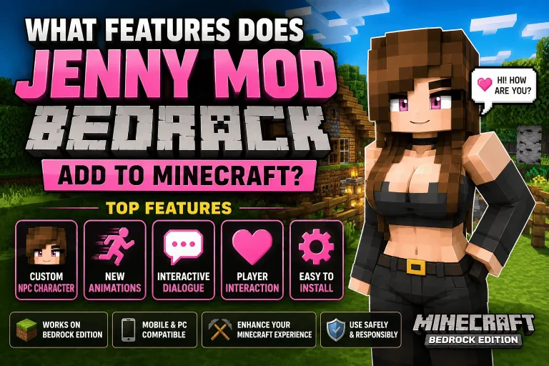What Features Does Jenny Mod Bedrock Add to Minecraft? 6 Jenny Mod Bedrock