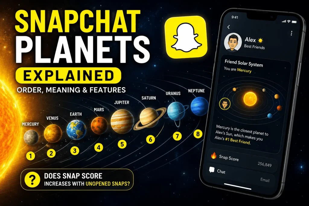 Snapchat planets