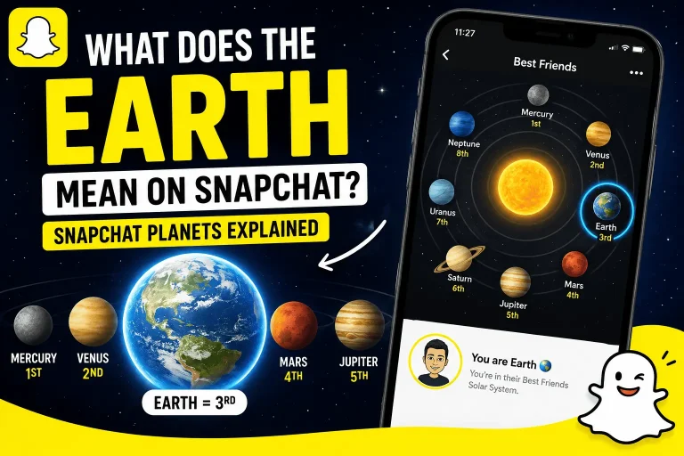 snapchat Earth mean
